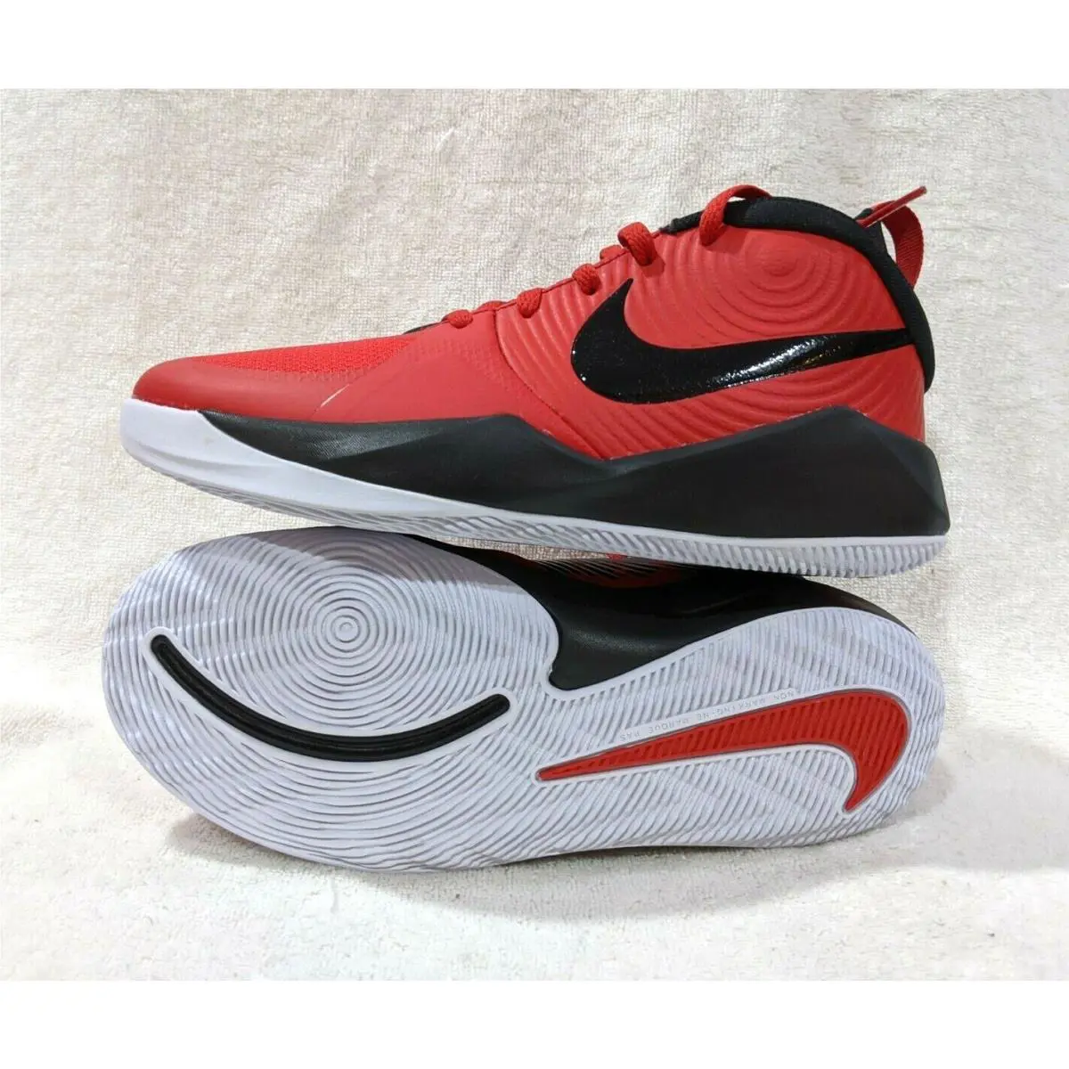 Nike shoes - Nike Team Hustle D 9 - AQ4224-600 - Red/Black/White 0