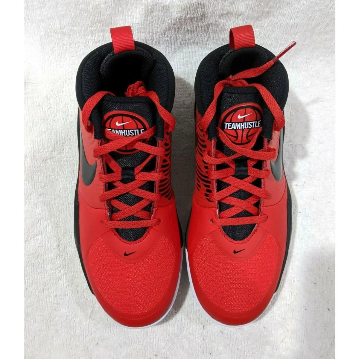 Nike shoes - Nike Team Hustle D 9 - AQ4224-600 - Red/Black/White 9