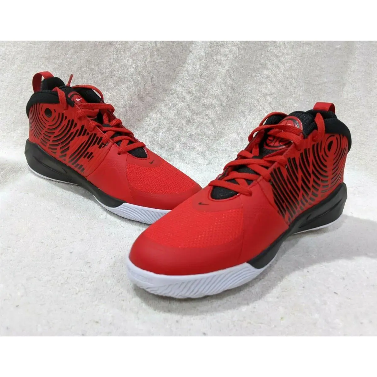 Nike shoes - Nike Team Hustle D 9 - AQ4224-600 - Red/Black/White 7