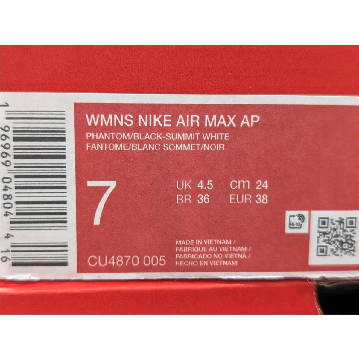 Nike shoes - Nike Air Max AP - Air Max - CU4870-005 - Phantom/Black/Summit White 8