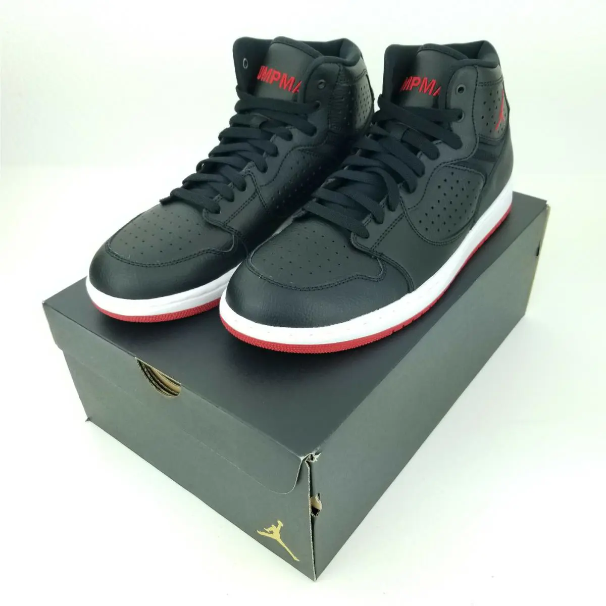 Nike shoes - Nike Air Jordan Access Retro Trainers - AR3762 001 - Black, White, Red 14