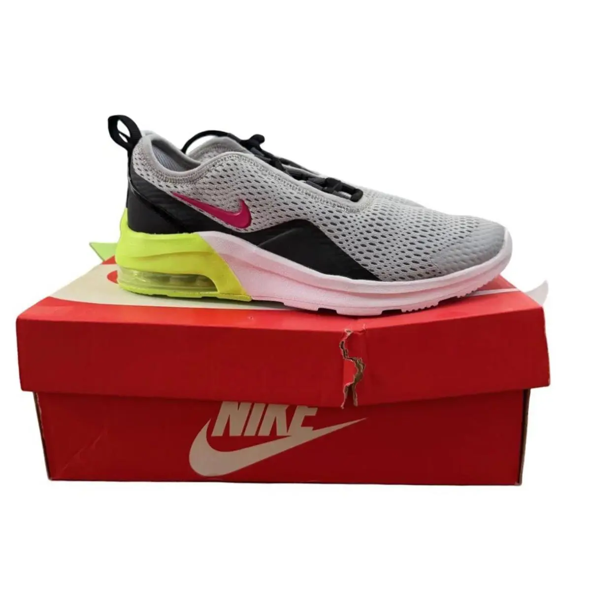 Nike shoes - Nike Air Max Motion 2 (GS) - AQ2741 006 - Wolf Grey/Rush Pink-Anthracite 3