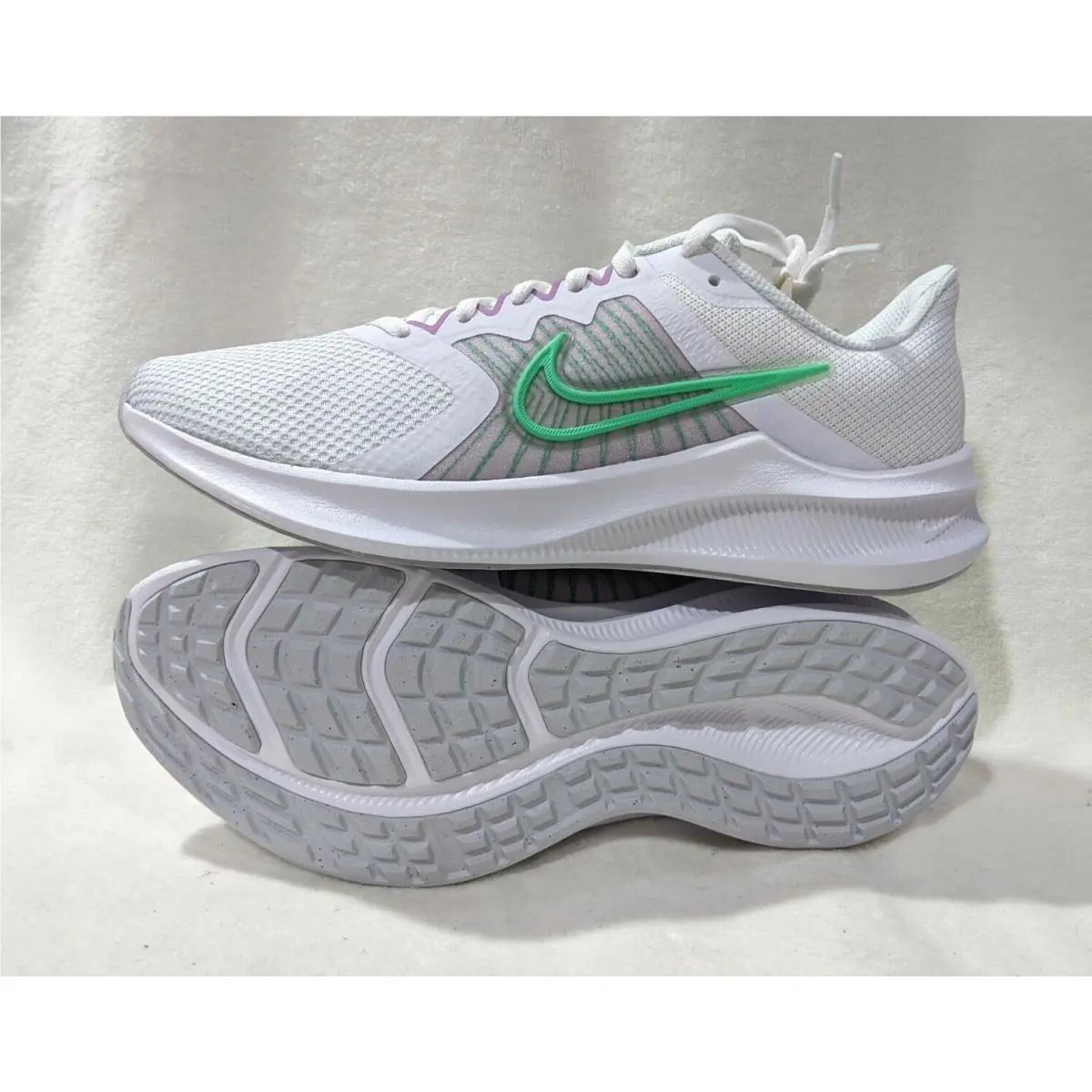 Nike shoes - Nike Downshifter 11 - Downshifter - CW3413-101 - White/Green Glow 0