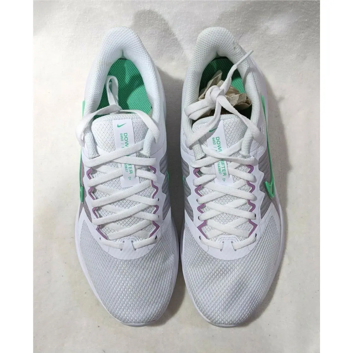 Nike shoes - Nike Downshifter 11 - Downshifter - CW3413-101 - White/Green Glow 10