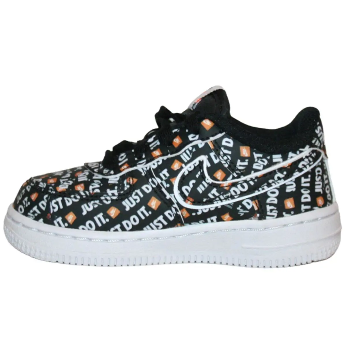 Nike shoes - Nike Force 1 LV8 (TD) - AV6142 001 - Black/Total Orange-White 0