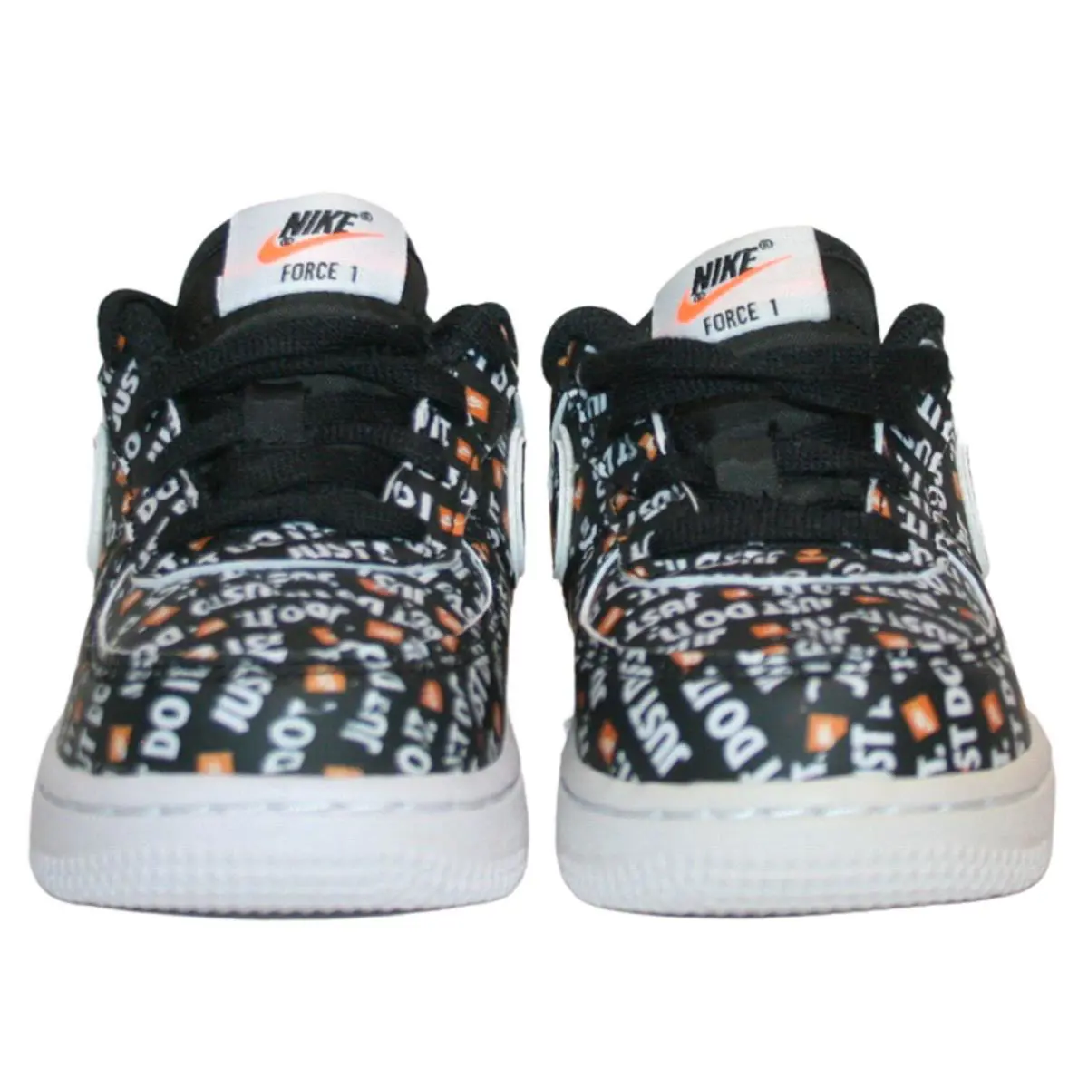 Nike shoes - Nike Force 1 LV8 (TD) - AV6142 001 - Black/Total Orange-White 1
