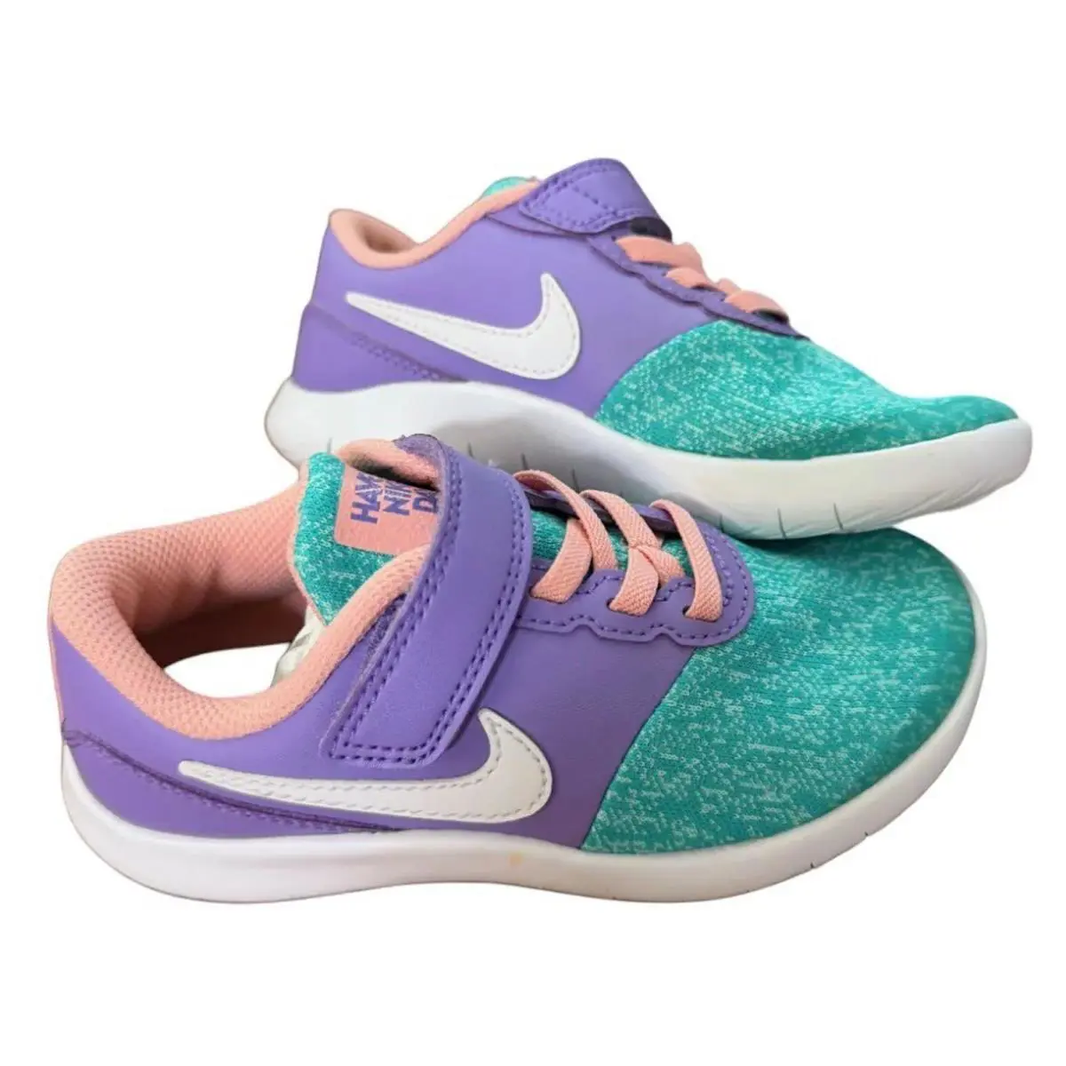 Nike Flex Contact Psv - Little Girl`s - Space Purple/White-Hyper Jade
