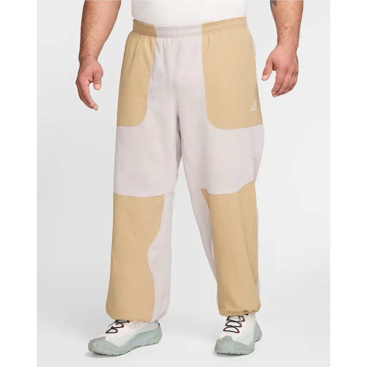 Nike Acg Wolf Tree Plus Fleece Pants College Grey Beige Sz M L XL HJ2864-009