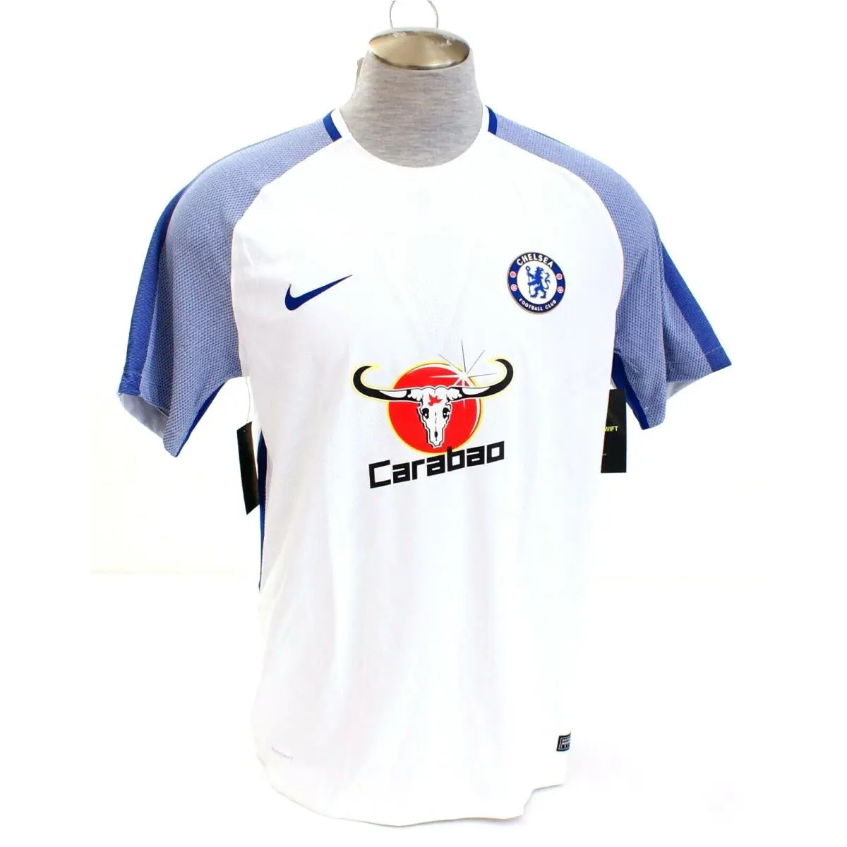 Nike Chelsea FC 17/18 White Aeroswift Strike Top Soccer Jersey Men`s
