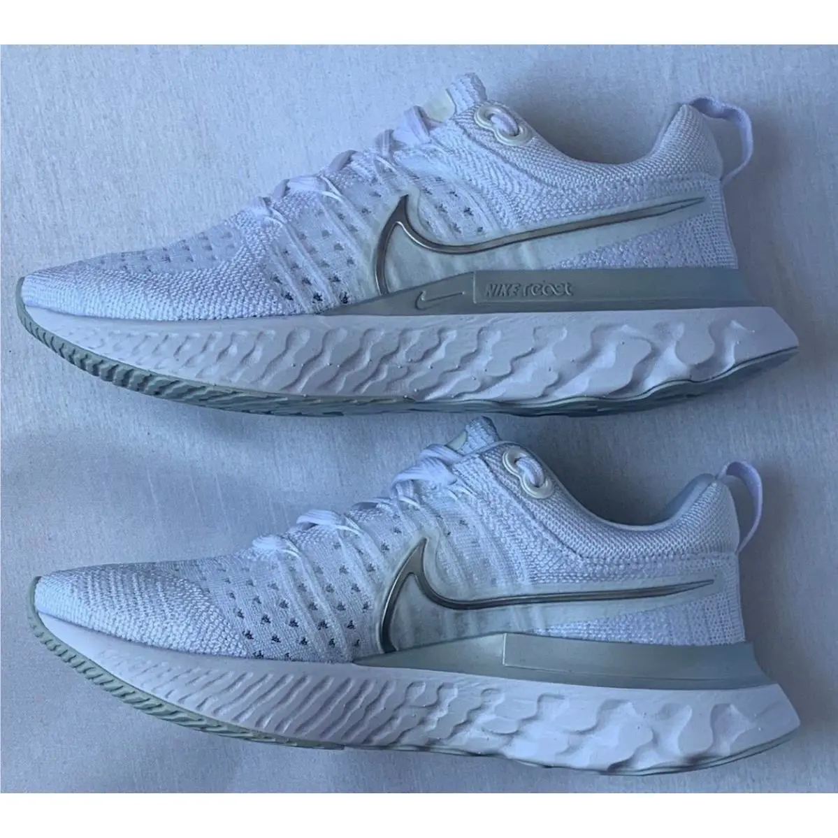 Nike shoes - Nike React Infinity - React Infinity - CT2423-102 - WHITE/METALLIC SILVER, Manufacturer: CT2423 102 0