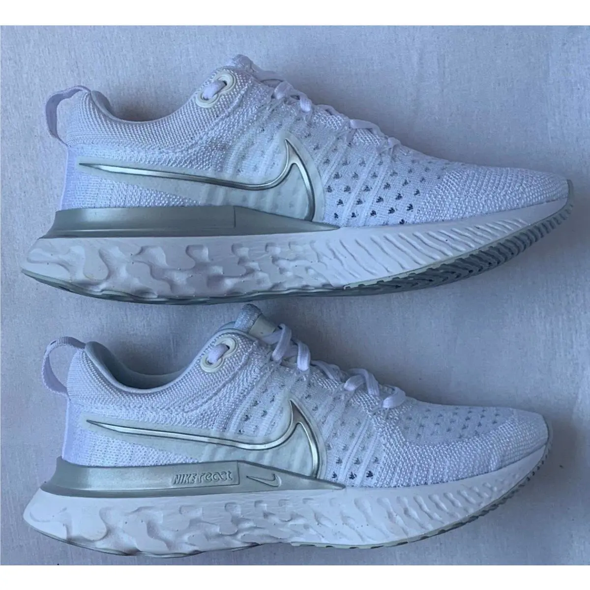 Nike shoes - Nike React Infinity - React Infinity - CT2423-102 - WHITE/METALLIC SILVER, Manufacturer: CT2423 102 10