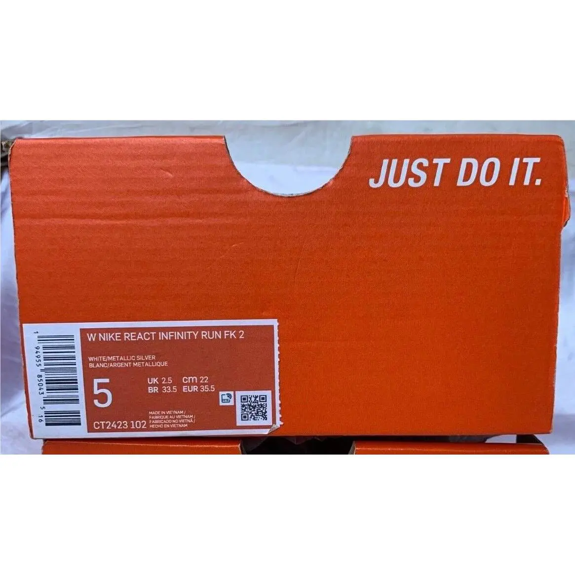 Nike shoes - Nike React Infinity - React Infinity - CT2423-102 - WHITE/METALLIC SILVER, Manufacturer: CT2423 102 15