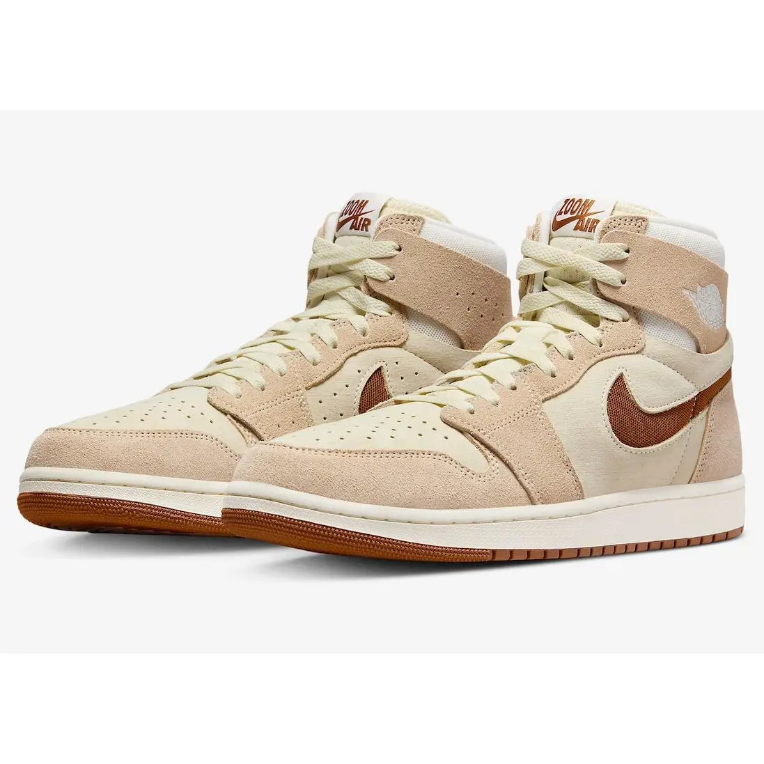 Nike shoes - Air Jordan 1 High Zoom CMFT 2 - DV1307-120 - Sail/Legend Coffee/Legend Medium Brown 11