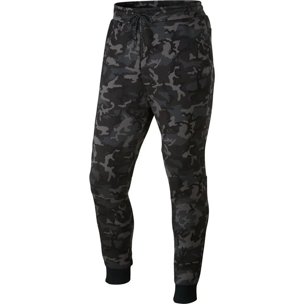 Tech Fleece Camo Men`s Sweatpant Medium Ash-black 682852-233 by Nike