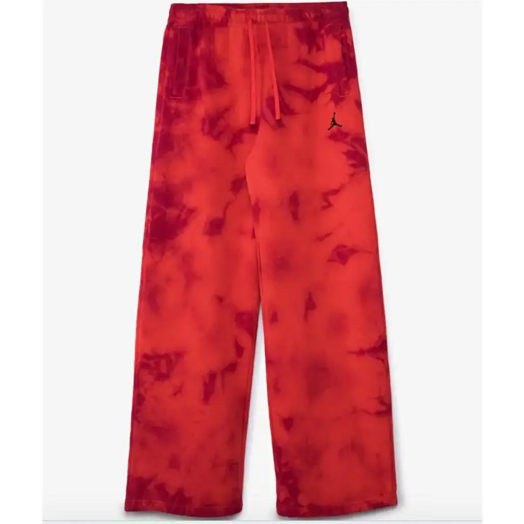 Nike Women`s Air Jordan Heritage Tie Dye Fleece Wide Leg Pants Red DN4584-635 g