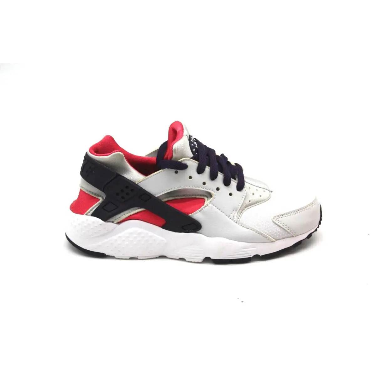 Nike Huarache Run Big Kids Shoes Pure Platinum-purple Dynasty 654280-009 Size 5H