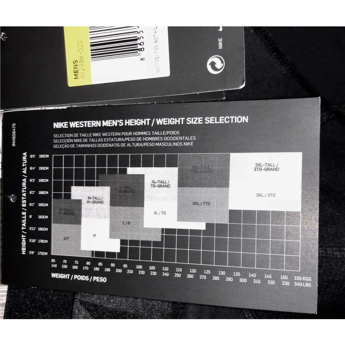 Nike clothing - NIKE Pro HyperRecovery Graduated Compression Training Tight - 812988 - Black 27