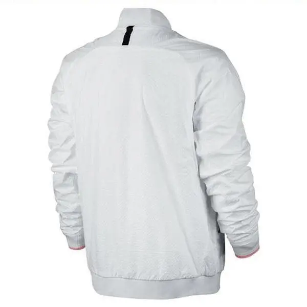 Nike clothing - NIKE NikeCourt Varsity F/Z Textured Seersucker Tennis - 830919 - White 0
