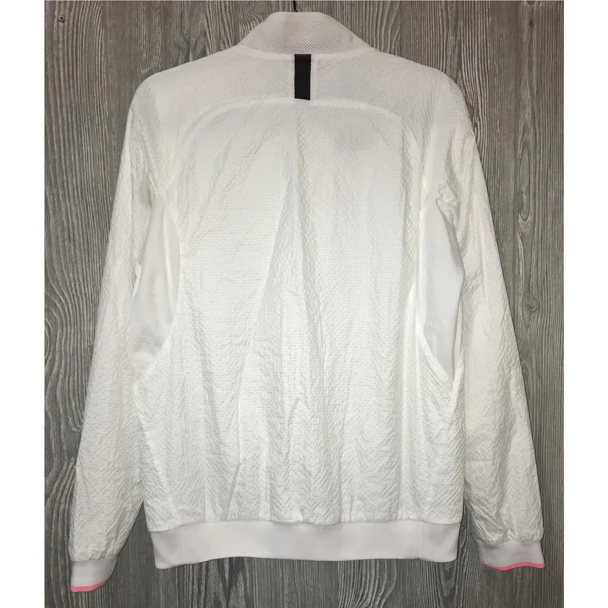 Nike clothing - NIKE NikeCourt Varsity F/Z Textured Seersucker Tennis - 830919 - White 9