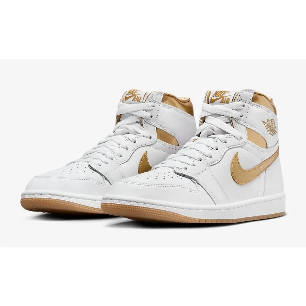 Nike shoes - Air Jordan 1 Retro High OG - FD2596-107 - White/Metallic Gold/Gum Light Brown 2
