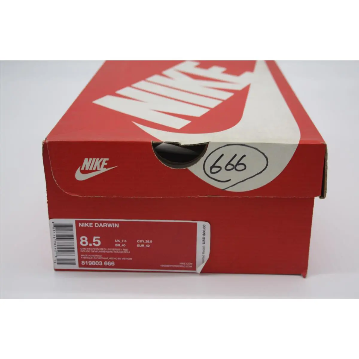 Nike shoes - Nike Darwin - Darwin - 819803-666 - GYM RED/UNIVERSITY RED 2