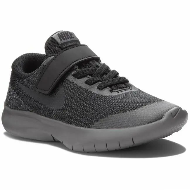 Pre School Nike Flex Experience Run 7 Psv Athletic Fashion Casual 943285 006 - Black/Dark Grey