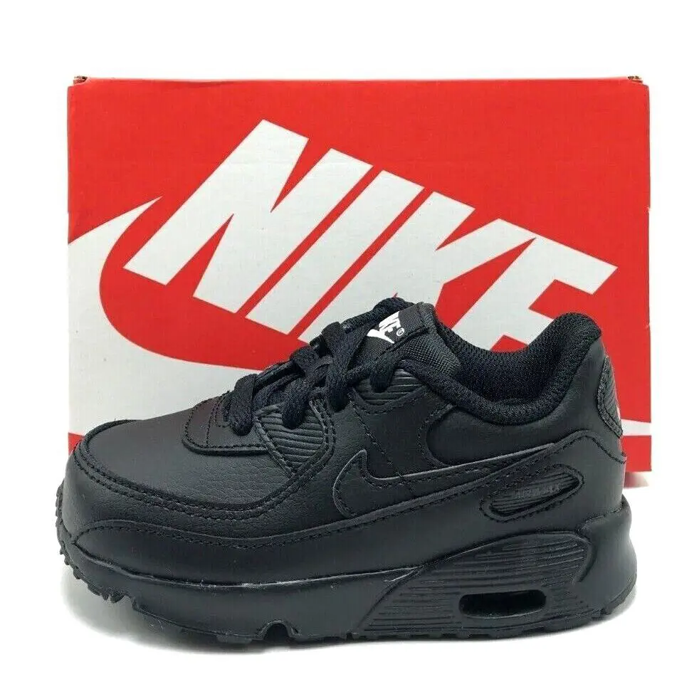 Toddler Nike Air Max 90 Ltr TD Shoes Black CD6868 001 SZ 2.0C - 10.0C - Black