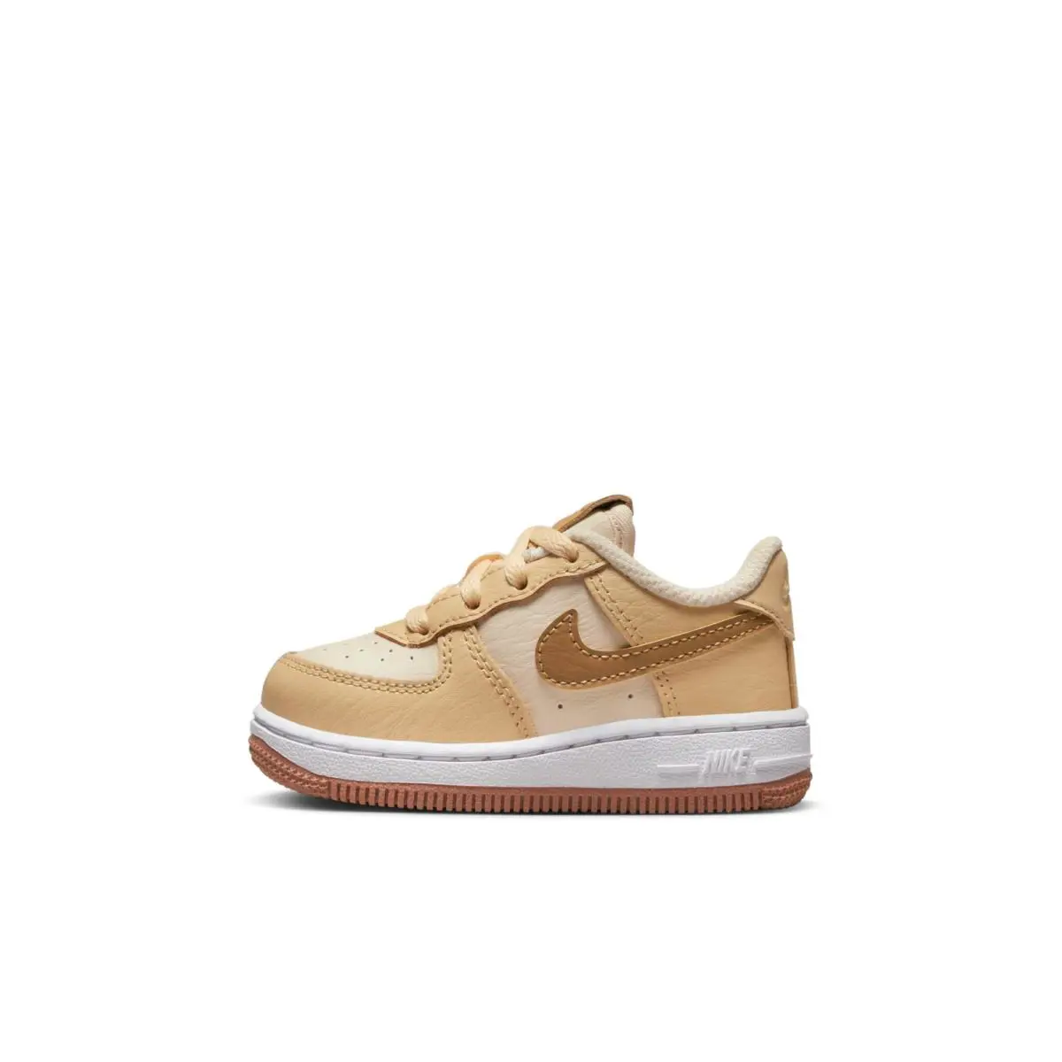 DQ6086-200 Toddlers Nike Air Force 1 LV8 TD `inspected BY Swoosh` - Phantom/Sand Drift/Light Bone/Summit White