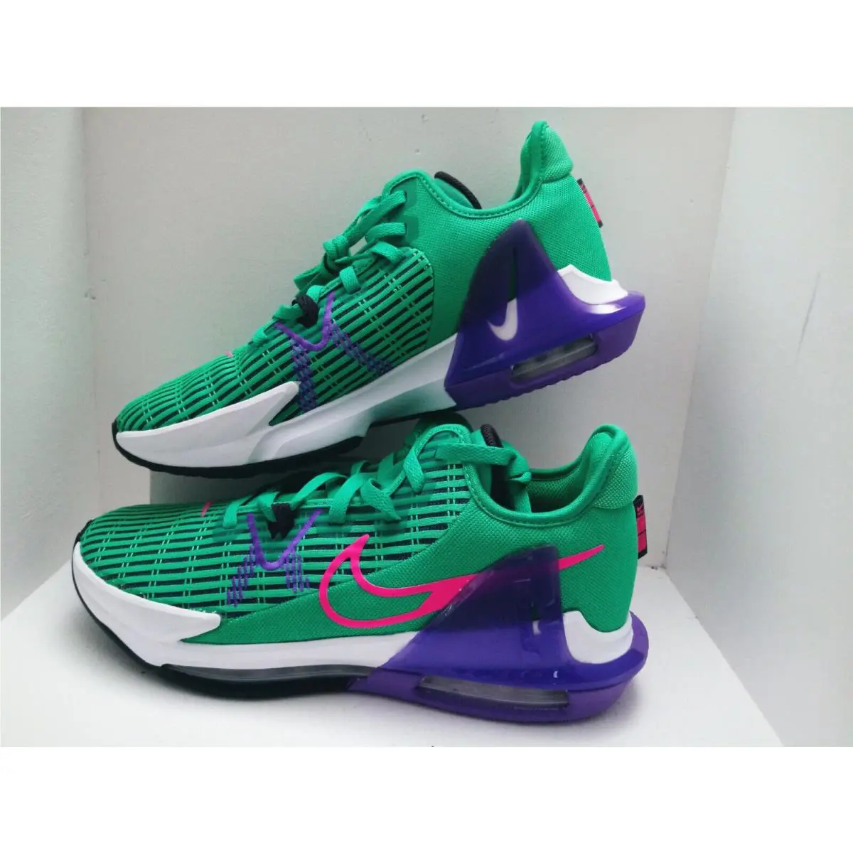 Nike shoes - Nike LeBron Witness 6 - LeBron Witness - CZ4052-300 - CLEAR EMERALD/HYPER PINK 7