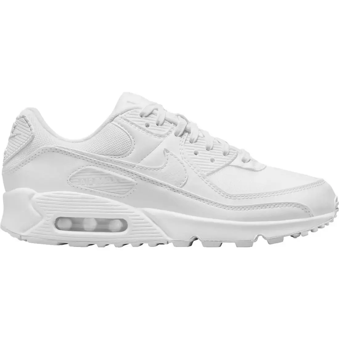 Nike Air Max 90 Women Sneaker Shoe US Size 6-11 Colors Athletic - White/White/White