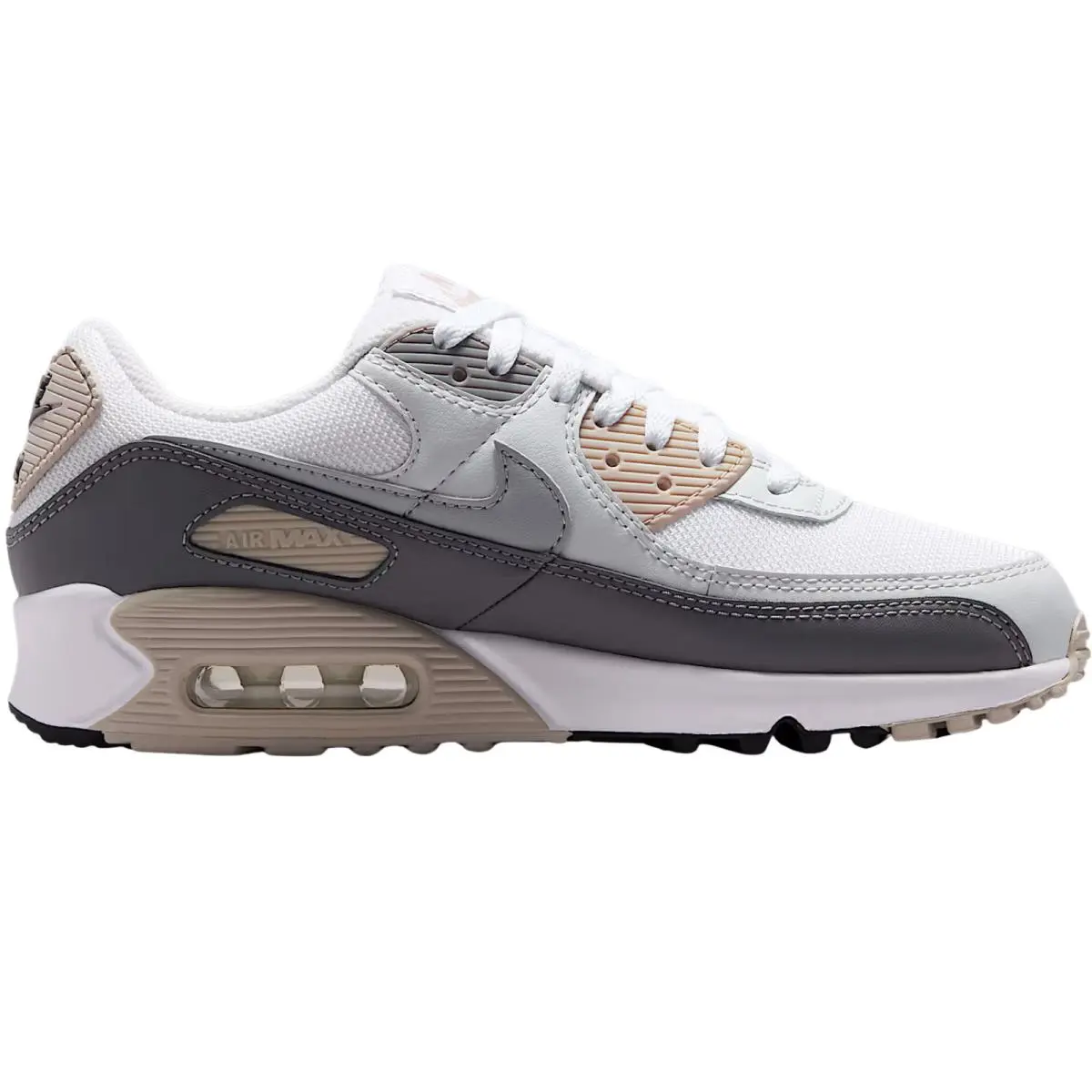 Air Max 90 Women Sneaker Shoe US Size 6-11 Colors Athletic Cream II/Pencil Point/Off White/Wolf Grey by Nike