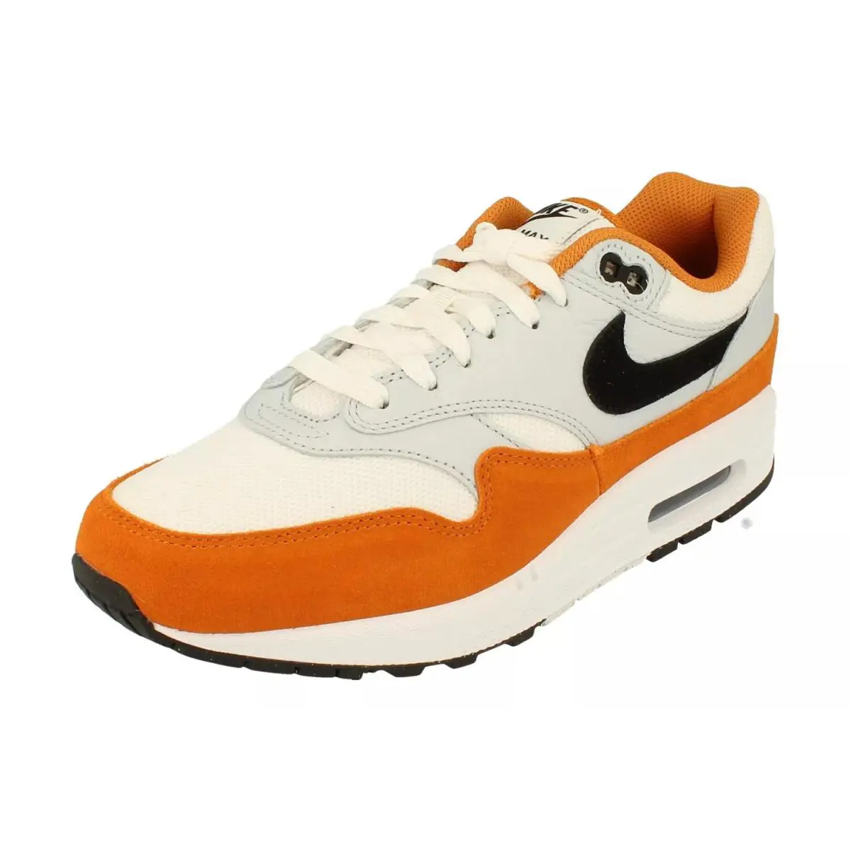 Nike Mens Air Max 1 Running Shoes FN6952 101 - WHITE/BLACK MONARCH
