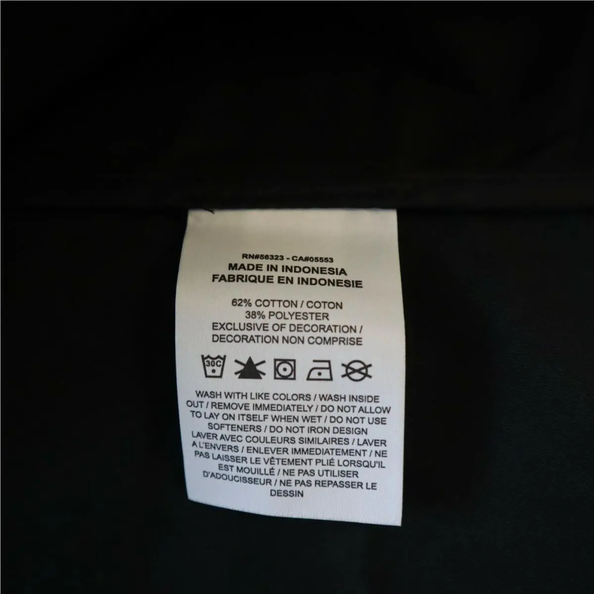 Nike clothing - DD5985 010 - Black, White 44