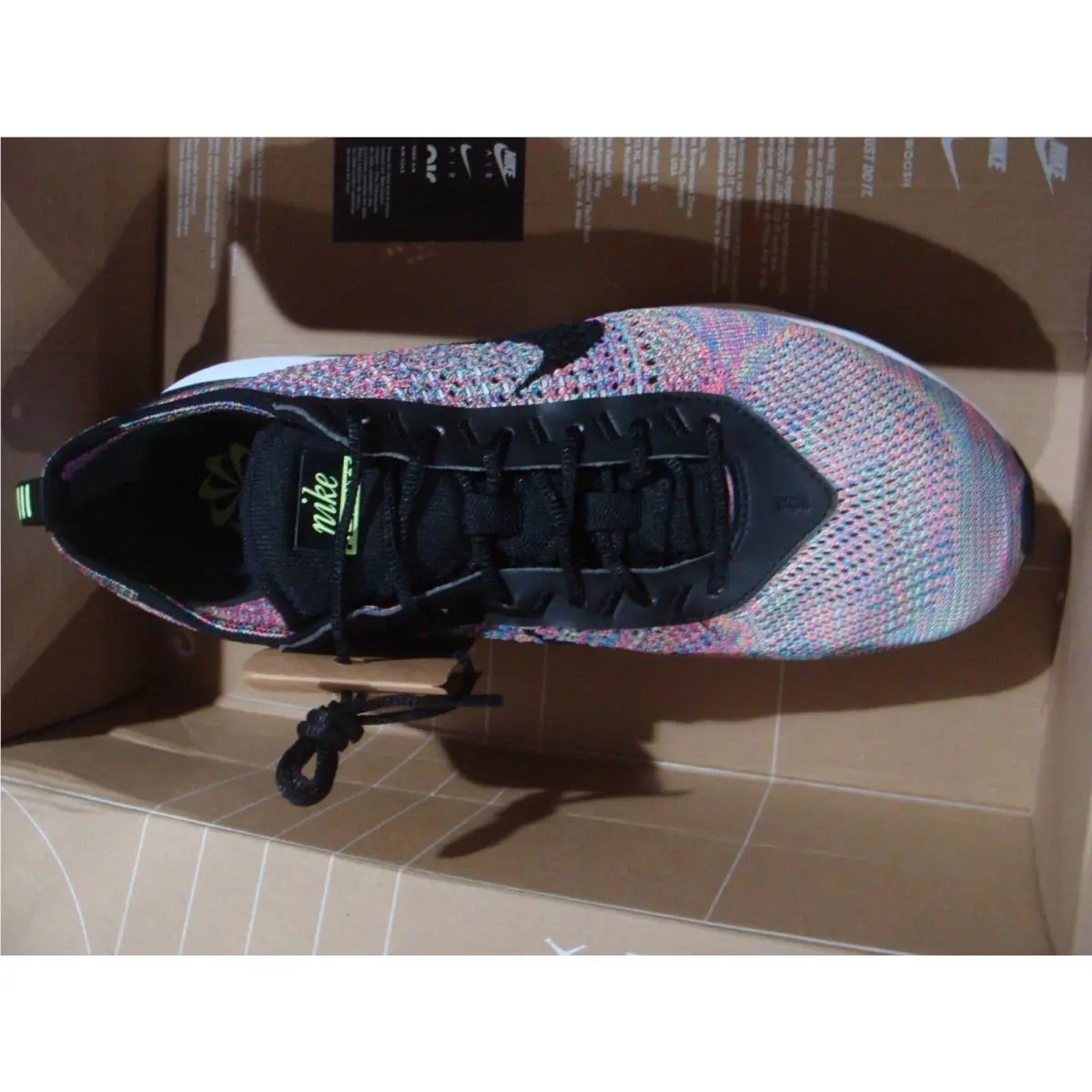 Nike shoes - Nike Air Max Flyknit - Air Max Flyknit - DJ6106 300 - GHOST GREEN/BLACK PINK BLAST 0