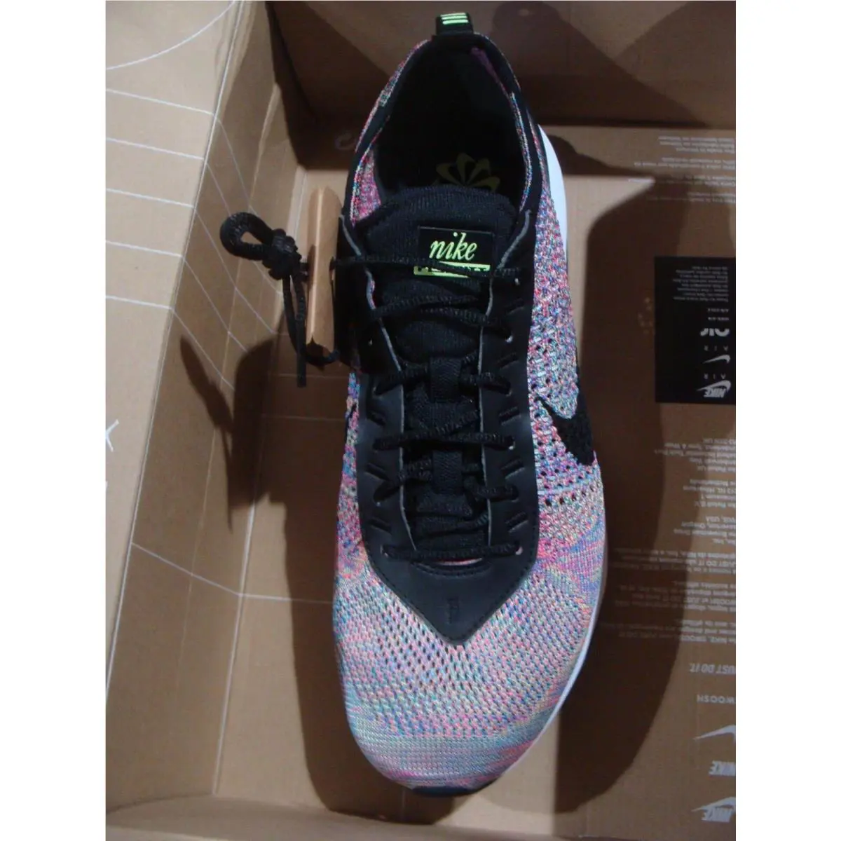 Nike shoes - Nike Air Max Flyknit - Air Max Flyknit - DJ6106 300 - GHOST GREEN/BLACK PINK BLAST 9
