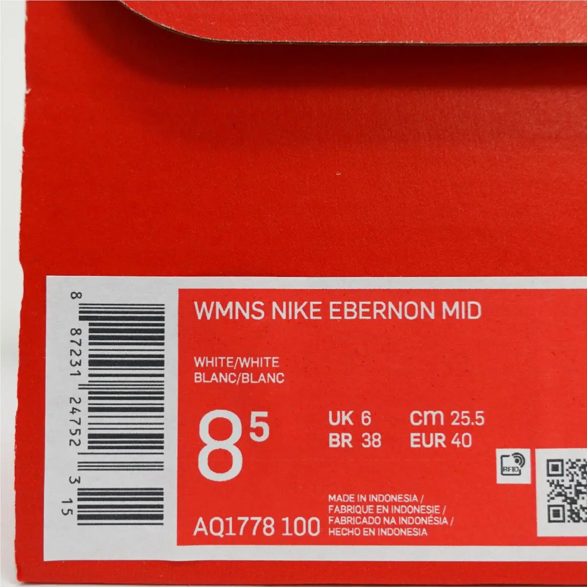 Nike shoes - Nike Ebernon Mid - Ebernon Mid - AQ1778-100 - White 4