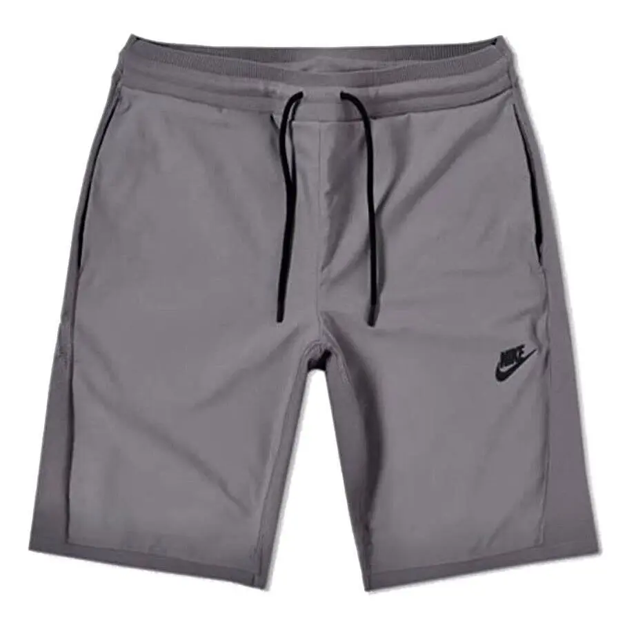 Nike Tech Knit Slim Fit Shorts Gunsmoke Grey Black Mens Sz 2XL 886179 2XL