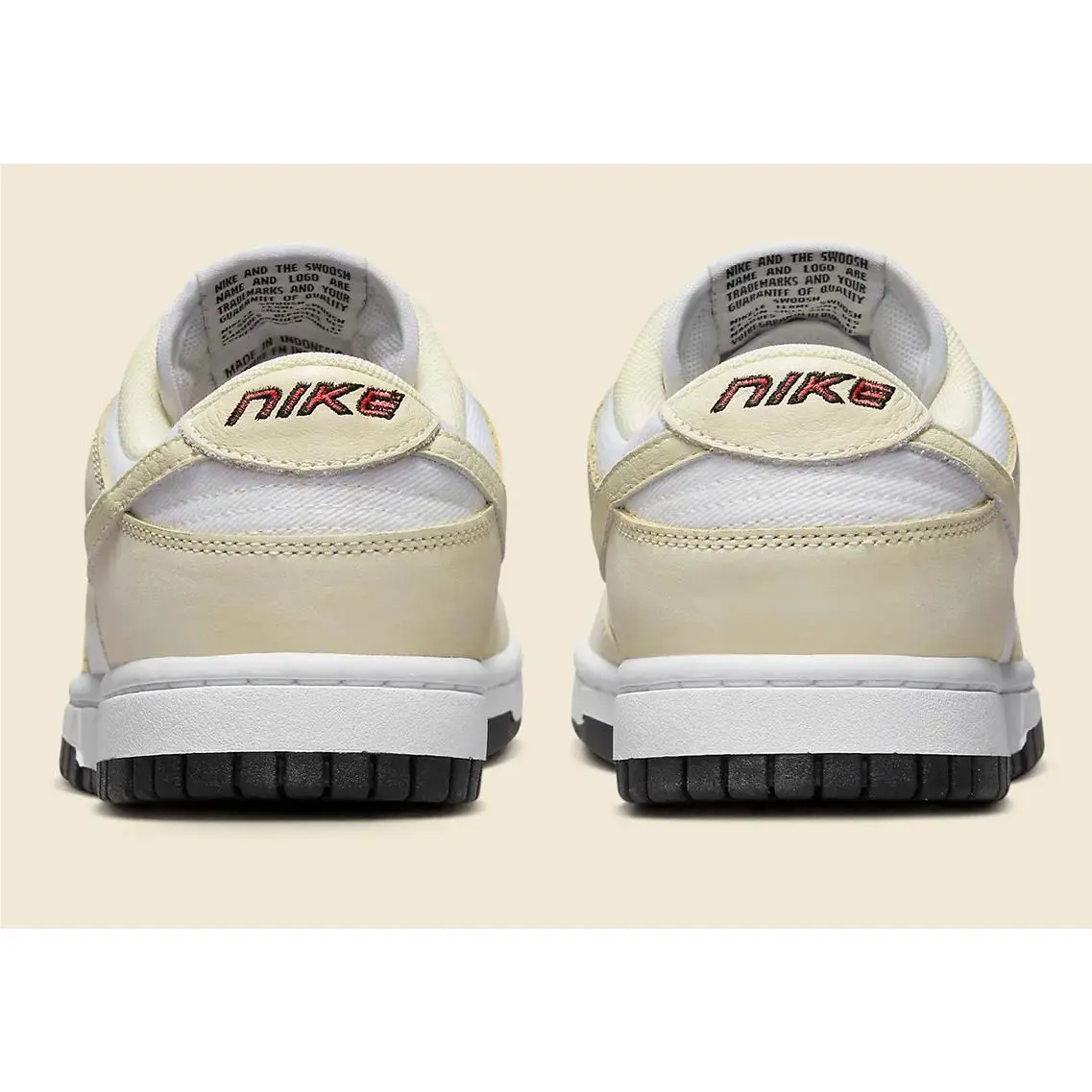 Nike shoes - Nike Dunk Low - Dunk Low - DZ2710-100 - White/Coconut Milk/Black/Siren Red 2