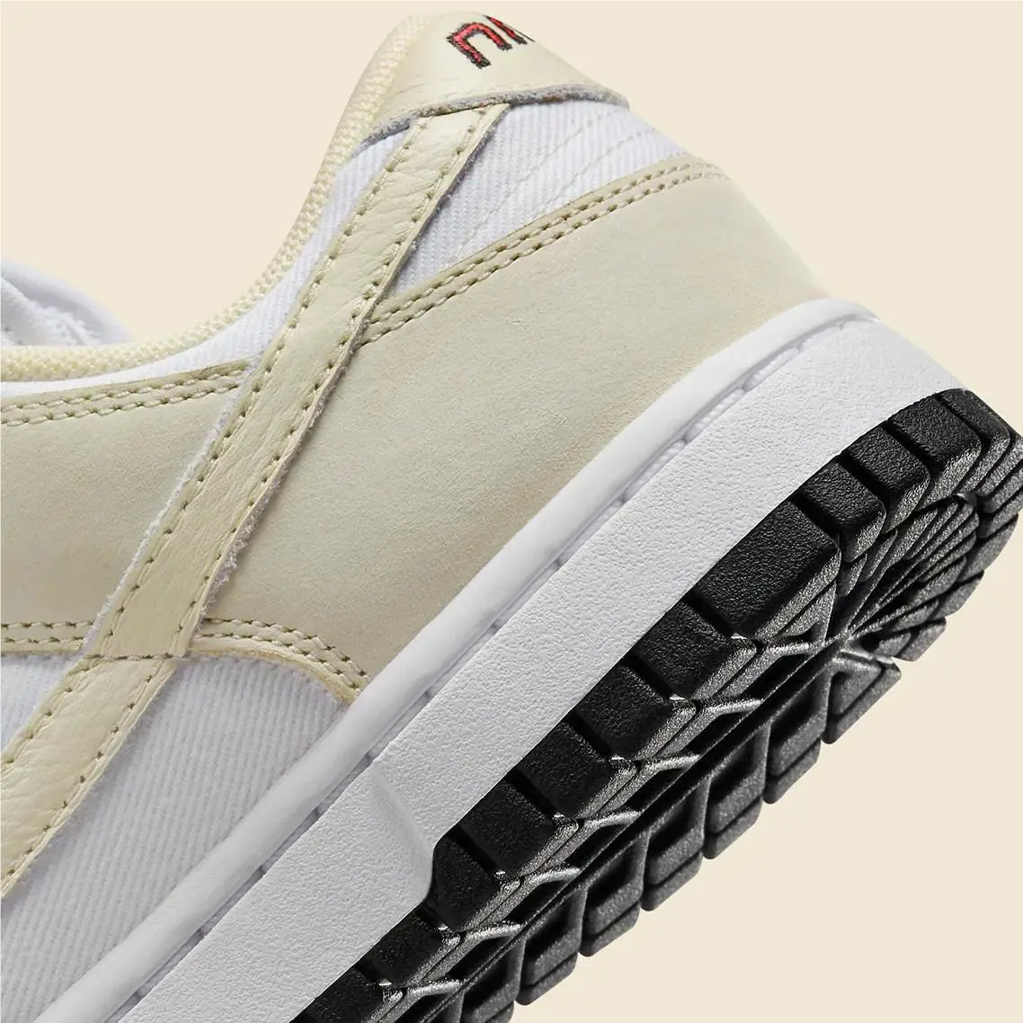 Nike shoes - Nike Dunk Low - Dunk Low - DZ2710-100 - White/Coconut Milk/Black/Siren Red 5