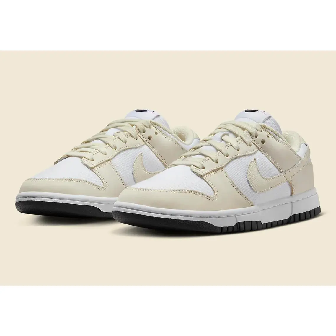 Nike shoes - Nike Dunk Low - Dunk Low - DZ2710-100 - White/Coconut Milk/Black/Siren Red 9