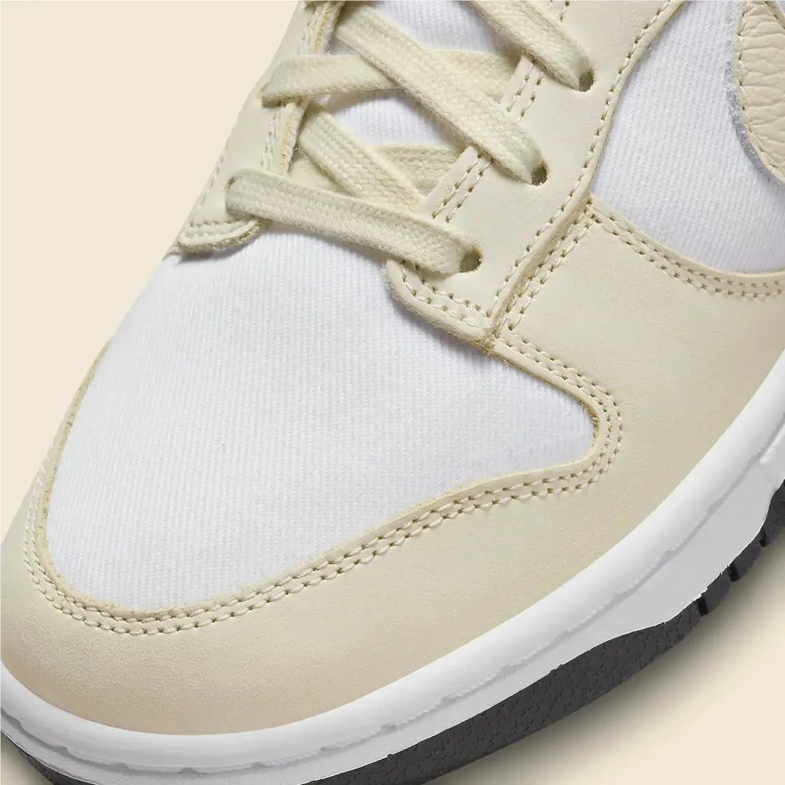 Nike shoes - Nike Dunk Low - Dunk Low - DZ2710-100 - White/Coconut Milk/Black/Siren Red 6