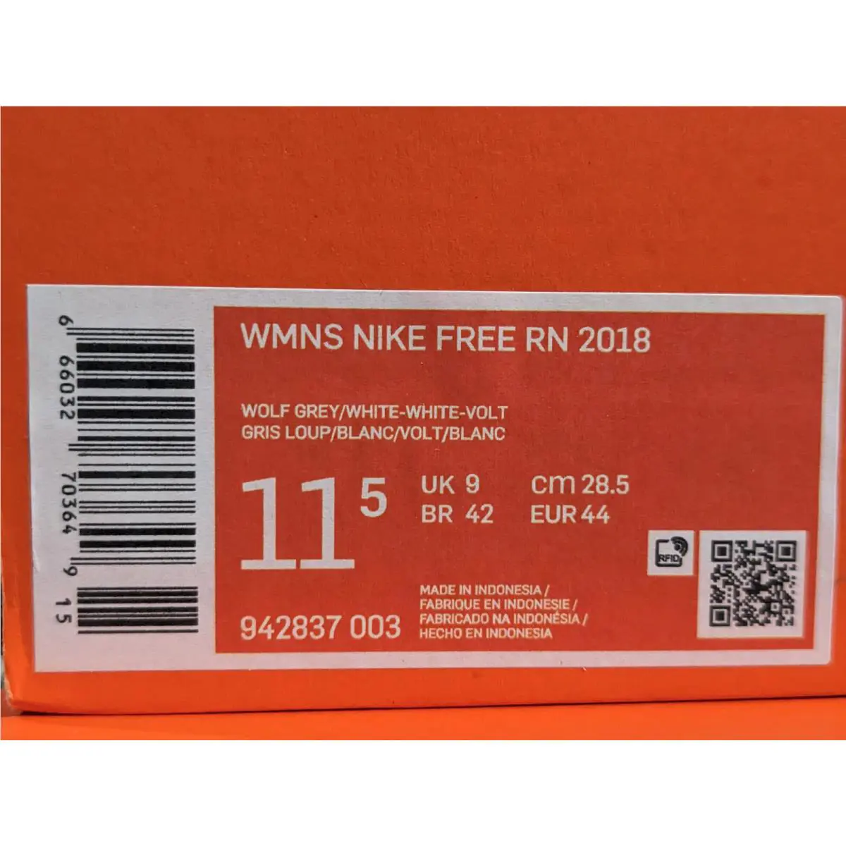 Nike shoes - Nike Free RN 2018 - Free - 942837-003 - Wolf Grey/White/Volt 7