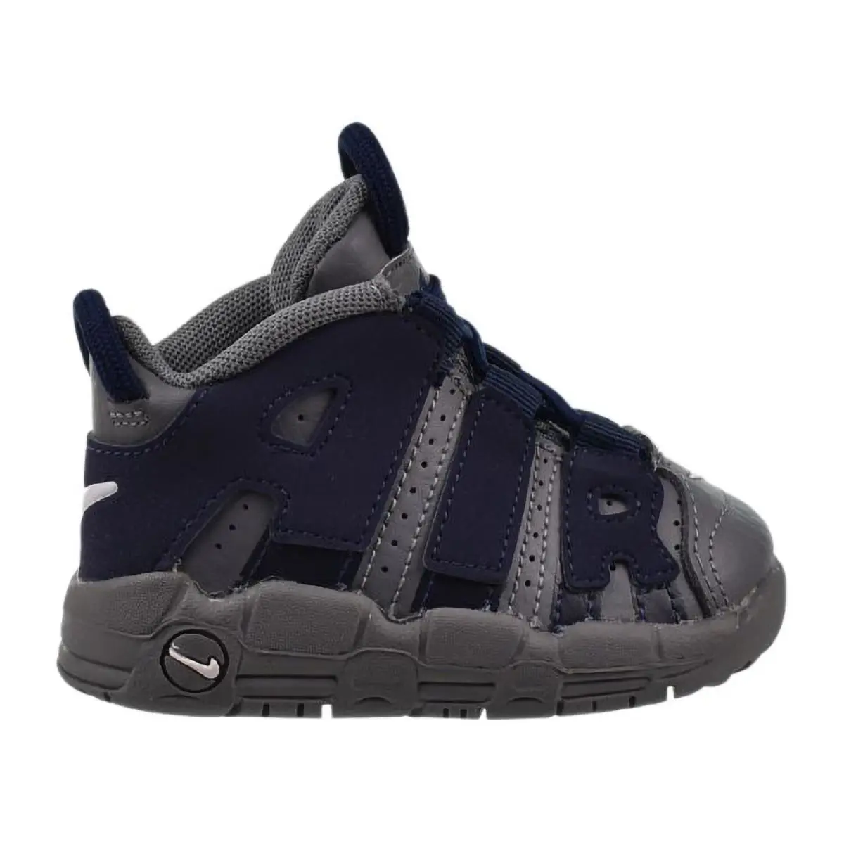 Nike Air More Uptempo TD Toddler Shoes Cool Grey-midnight Navy DM3319-009 4