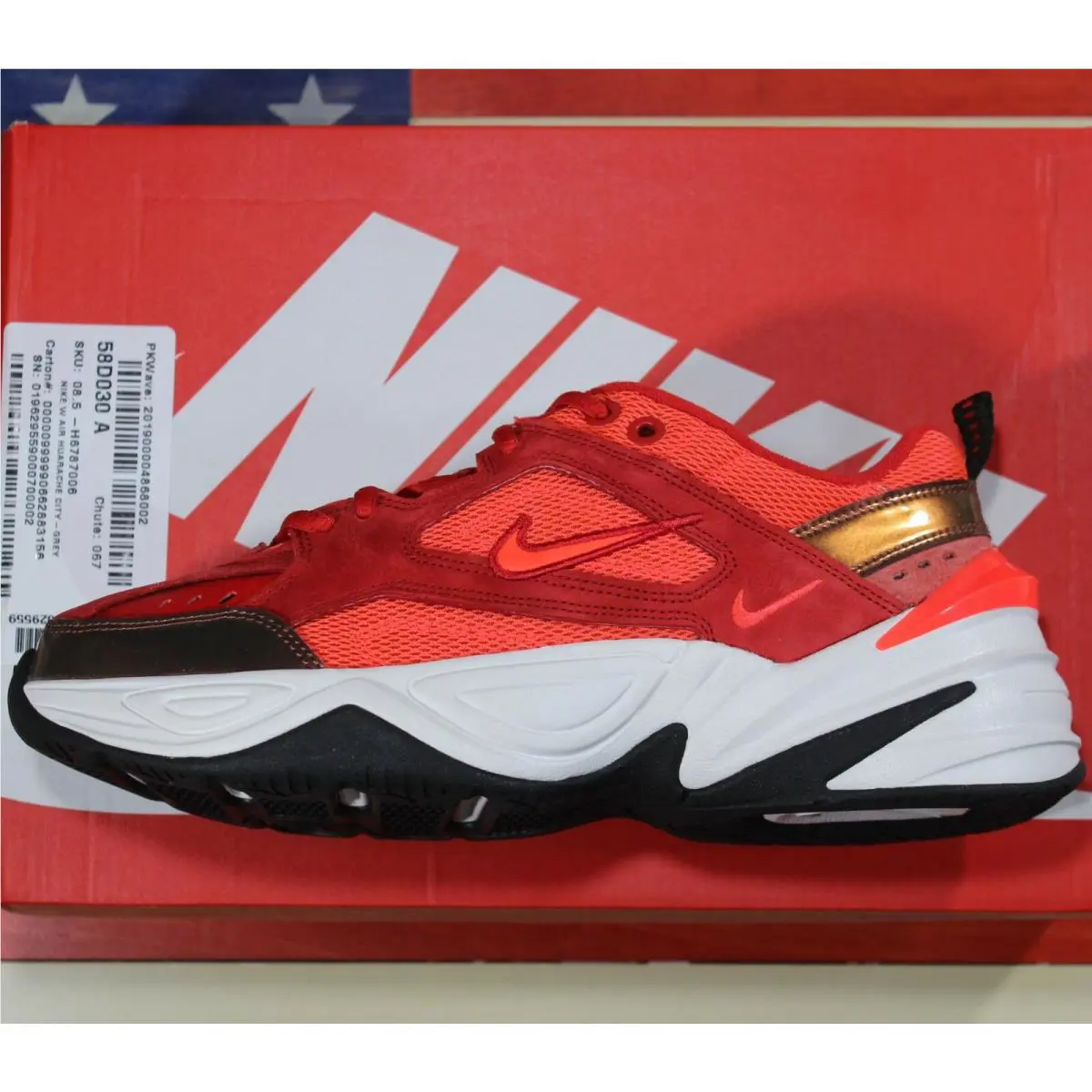Nike shoes - Nike M2K Tekno - Tekno - AV7030-600 - Red, Manufacturer: University-Red/Phantom/Bright-Crimson 1
