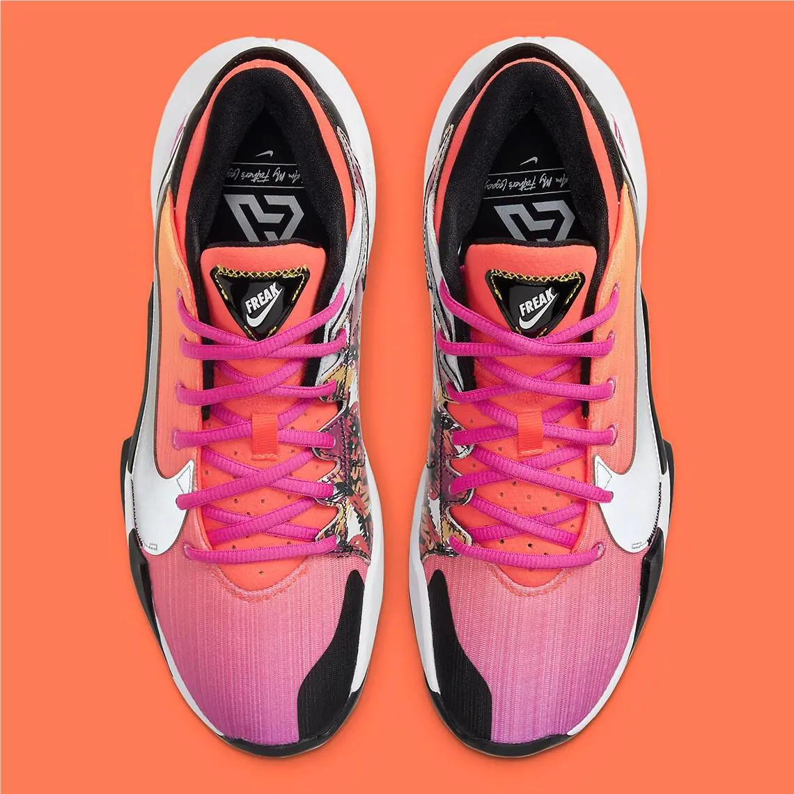 Nike shoes - NIKE FREAK 2 - FREAK - DB4689-600 - Bright Crimson/Fire Pink/White/Black 2