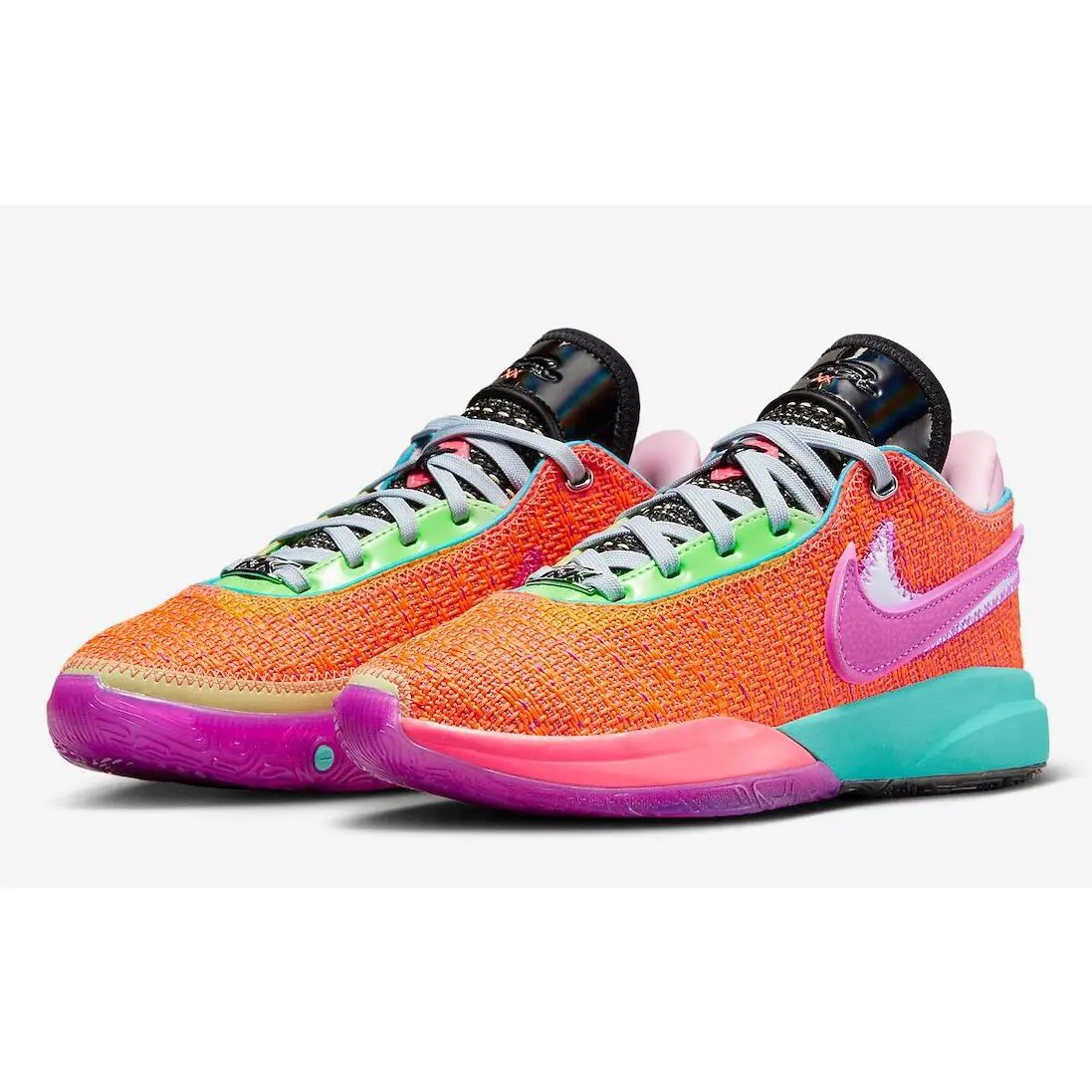 Nike shoes - Nike LeBron 20 - LeBron - DJ5423-800 - Total Orange/Vivid Purple/Green Strike/Hot Punch 1