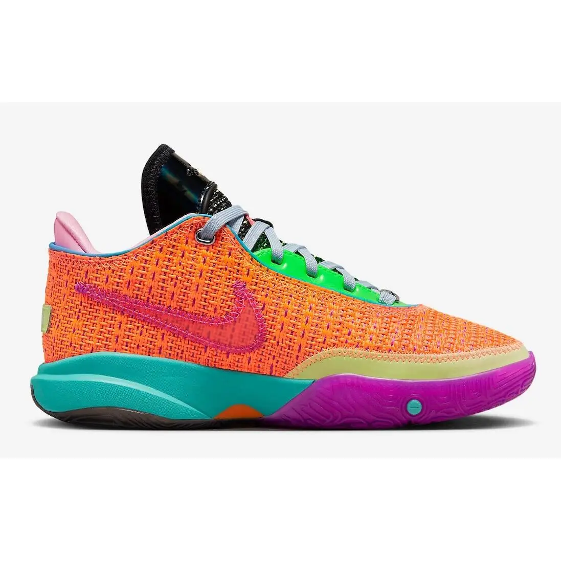 Nike shoes - Nike LeBron 20 - LeBron - DJ5423-800 - Total Orange/Vivid Purple/Green Strike/Hot Punch 8