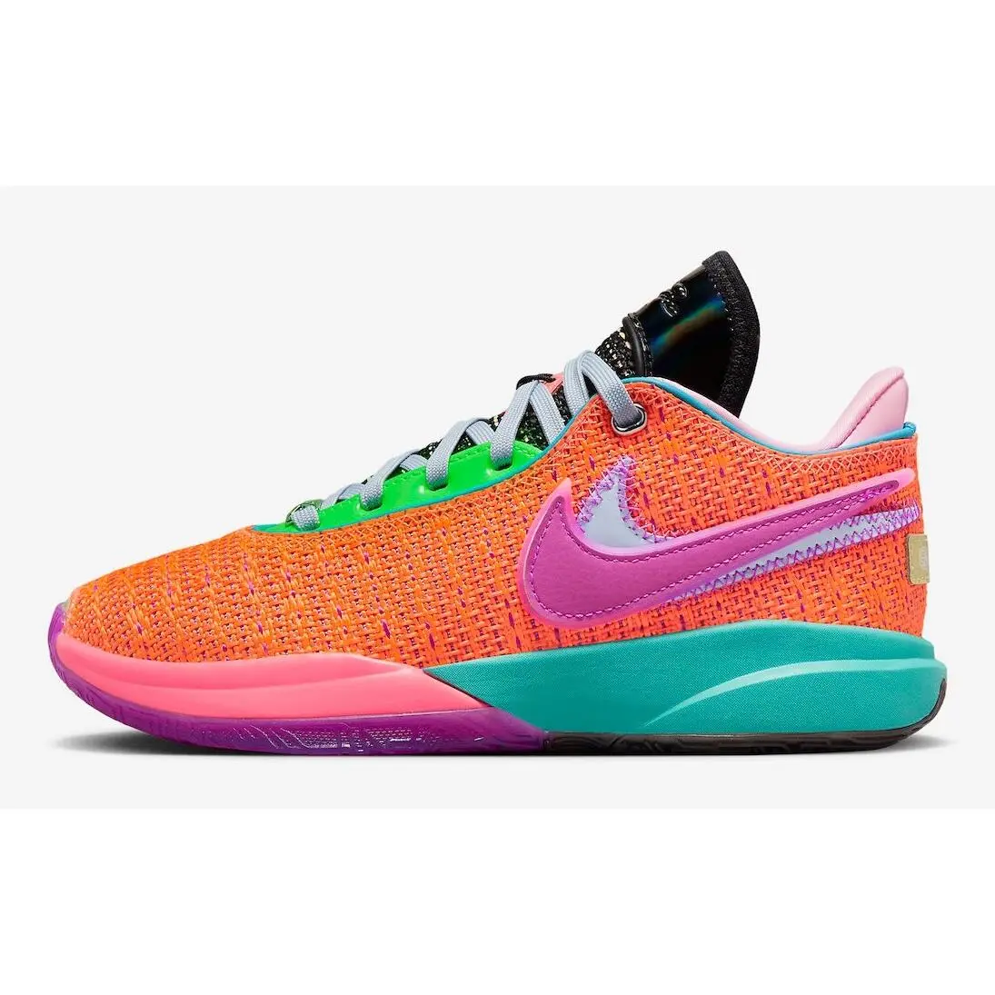 Nike shoes - Nike LeBron 20 - LeBron - DJ5423-800 - Total Orange/Vivid Purple/Green Strike/Hot Punch 7