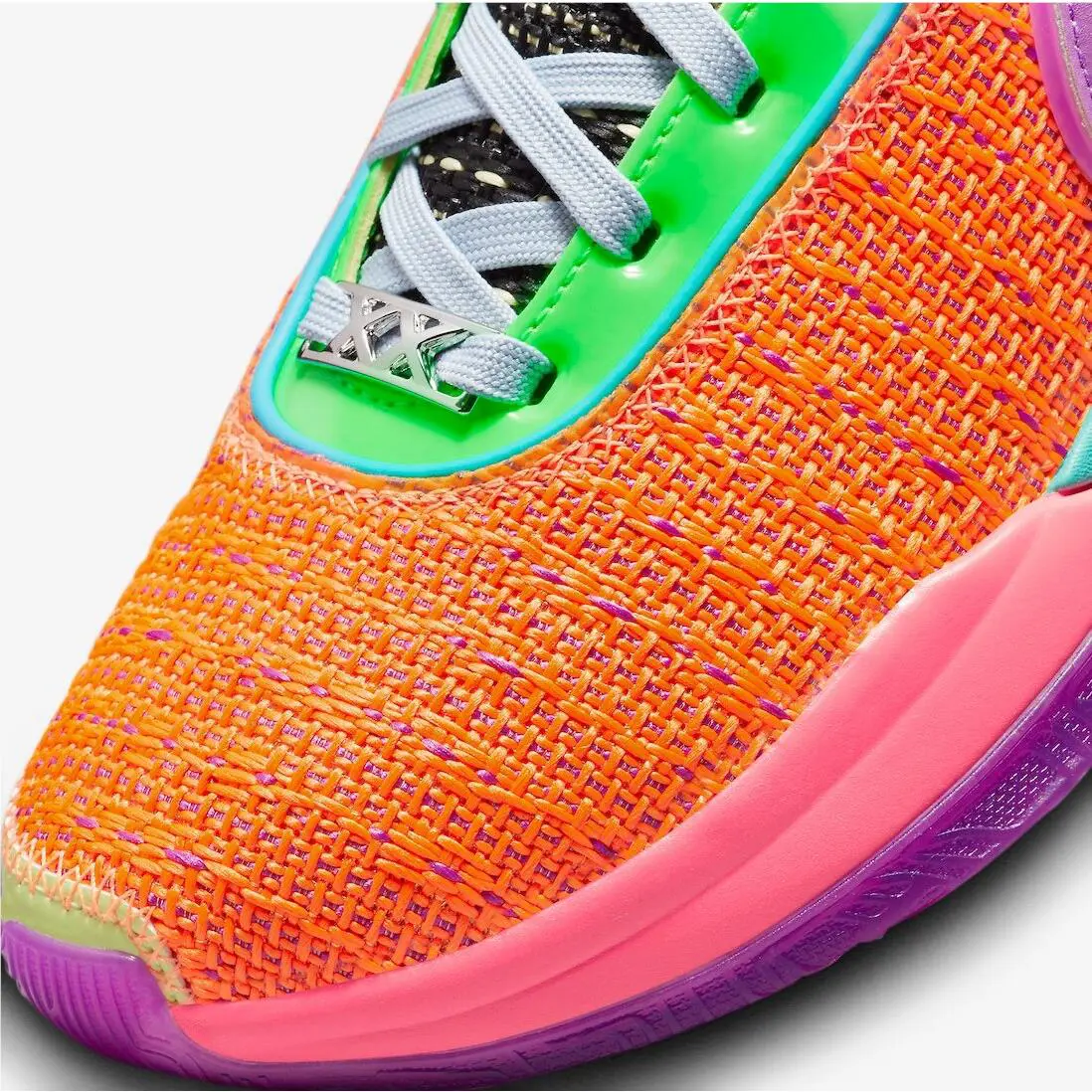 Nike shoes - Nike LeBron 20 - LeBron - DJ5423-800 - Total Orange/Vivid Purple/Green Strike/Hot Punch 5