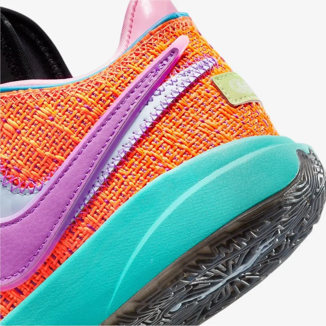 Nike shoes - Nike LeBron 20 - LeBron - DJ5423-800 - Total Orange/Vivid Purple/Green Strike/Hot Punch 14